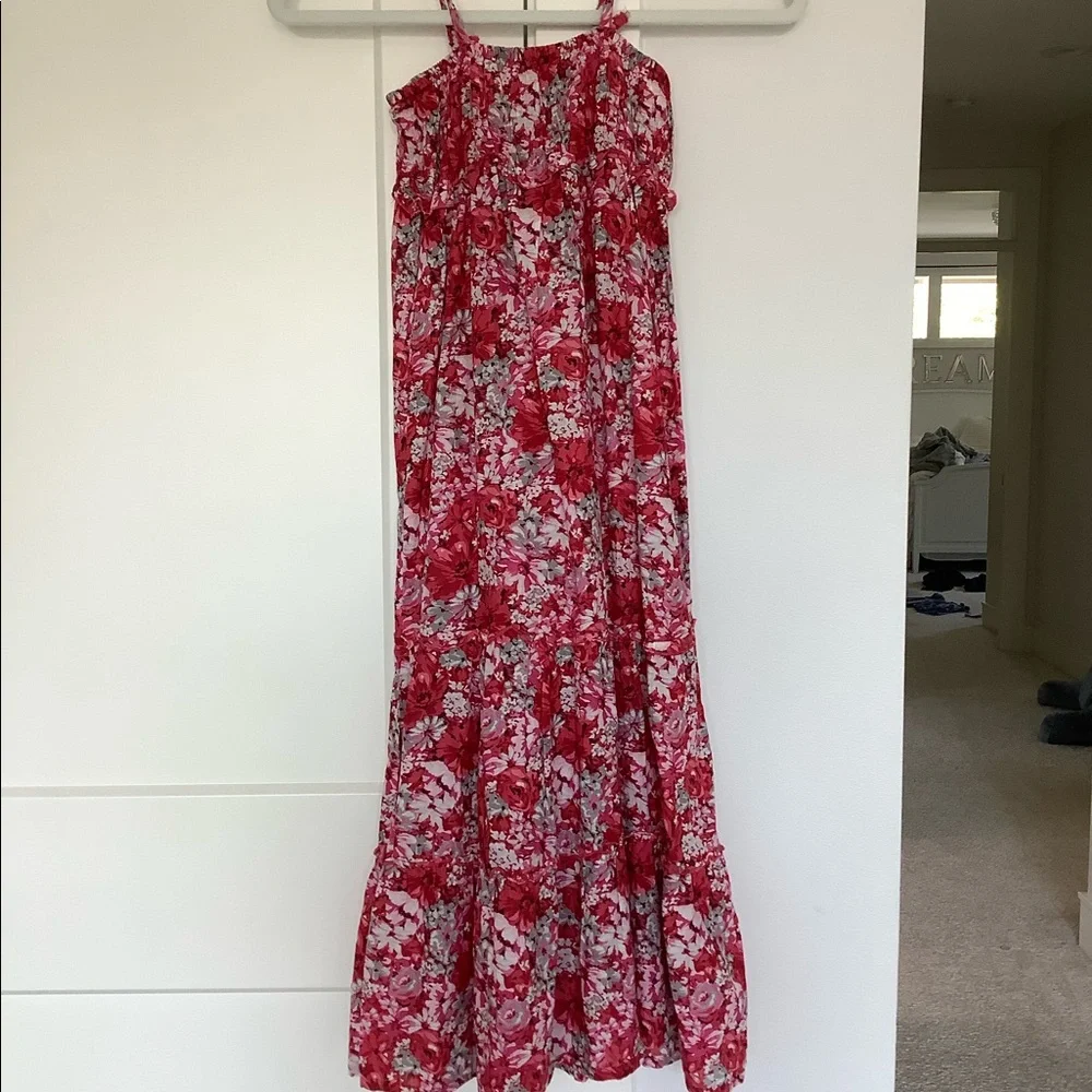 Sisley Pink long Hawaiian floral dress - Picture 4 of 4